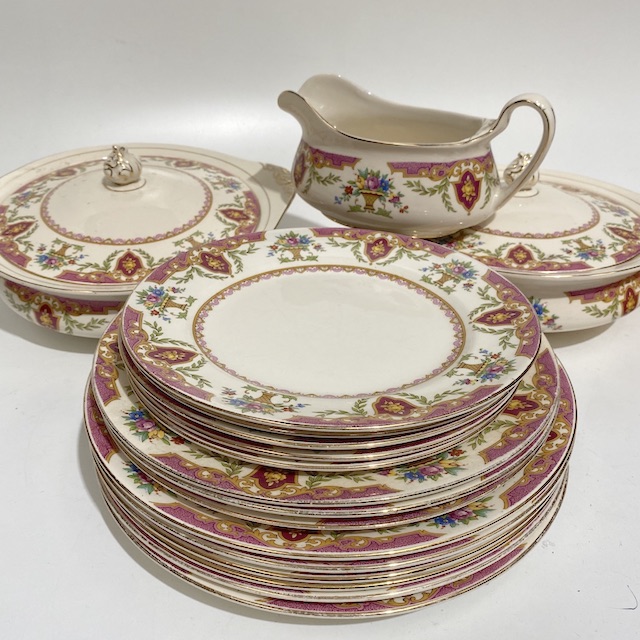 DINNERWARE, Vintage Part Set - Pink Regency